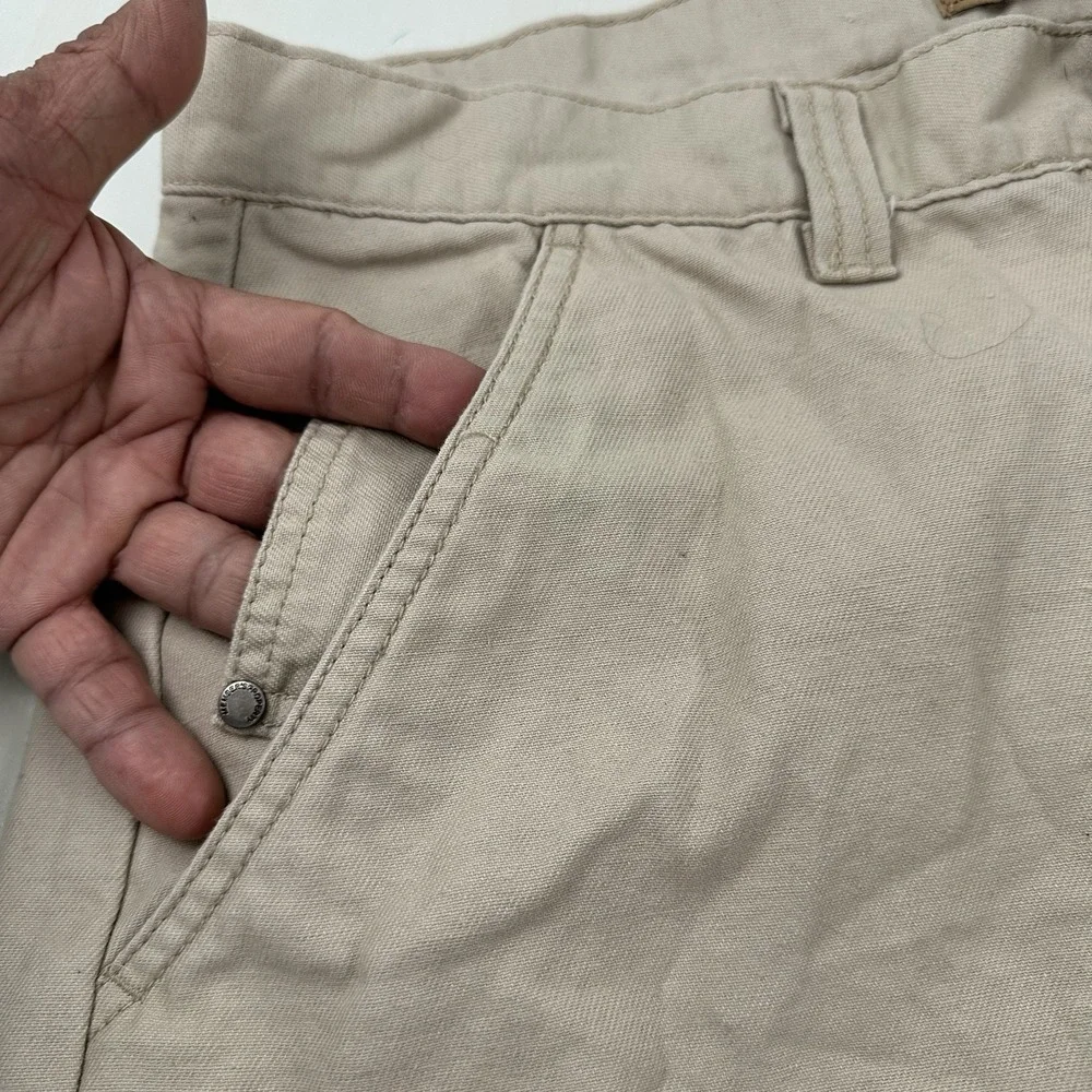 Member's Property Men's Baggy Cargo Shorts Actual 36 X 12‎ Beige Tan Military #1